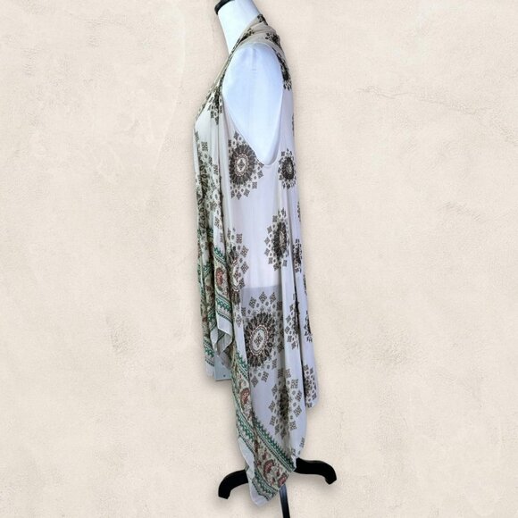 BOHEMIAN Chiffon Mandala Vest Size Small /Medium - Picture 3 of 4